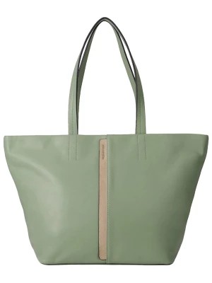 Zdjęcie produktu FREDs BRUDER Skórzany shopper bag w kolorze zielonym - 47 x 29 x 14 cm rozmiar: onesize