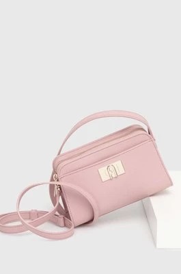 Zdjęcie produktu Furla torebka skórzana kolor różowy