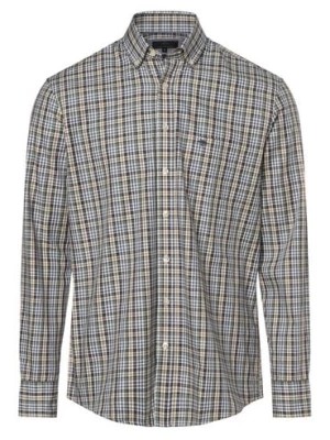 Zdjęcie produktu Fynch-Hatton Koszula męska Mężczyźni Regular Fit Bawełna wielokolorowy|zielony|niebieski w kratkę,