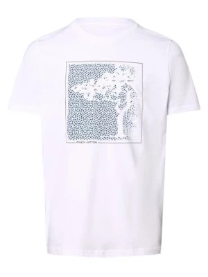 Zdjęcie produktu Fynch-Hatton Koszulka męska Mężczyźni Bawełna biały nadruk,
