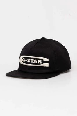 Zdjęcie produktu G-Star Raw czapka z daszkiem kolor czarny z aplikacją