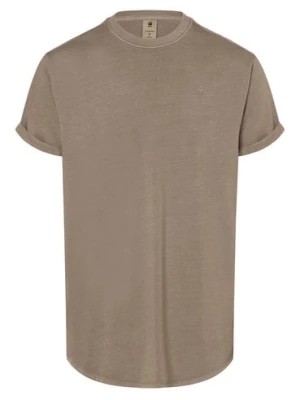 Zdjęcie produktu G-Star RAW Koszulka męska - Lash Mężczyźni Bawełna brązowy jednolity,