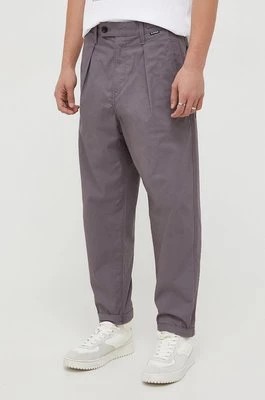 Zdjęcie produktu G-Star Raw spodnie bawełniane kolor fioletowy proste