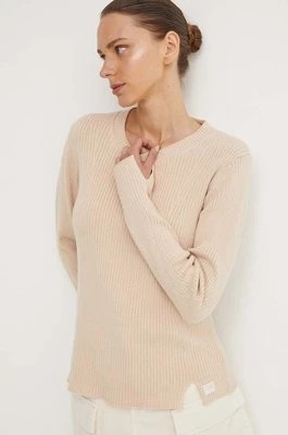 Zdjęcie produktu G-Star Raw sweter z domieszką wełny damski kolor beżowy