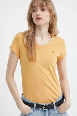 Zdjęcie produktu G-Star Raw t-shirt bawełniany kolor pomarańczowy
