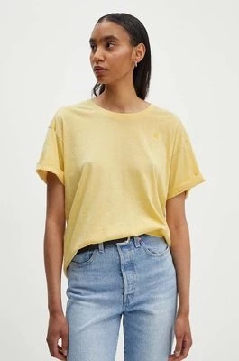 Zdjęcie produktu G-Star Raw t-shirt bawełniany damski kolor żółty