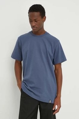 Zdjęcie produktu G-Star Raw t-shirt bawełniany kolor granatowy gładki