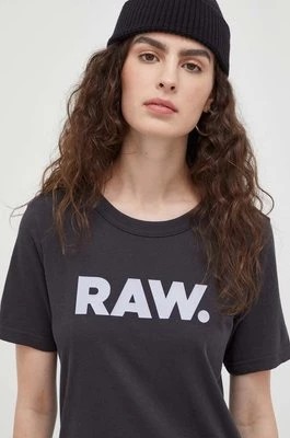 Zdjęcie produktu G-Star Raw t-shirt bawełniany kolor szary