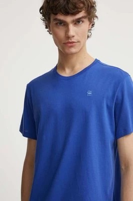 Zdjęcie produktu G-Star Raw t-shirt bawełniany męski kolor niebieski gładki