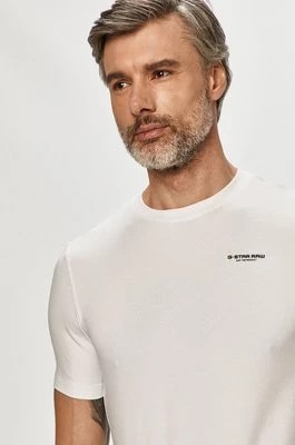 Zdjęcie produktu G-Star Raw t-shirt męski kolor biały gładki