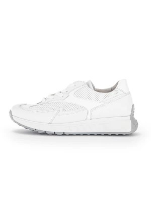 Zdjęcie produktu Gabor Skórzane sneakersy w kolorze białym rozmiar: 40