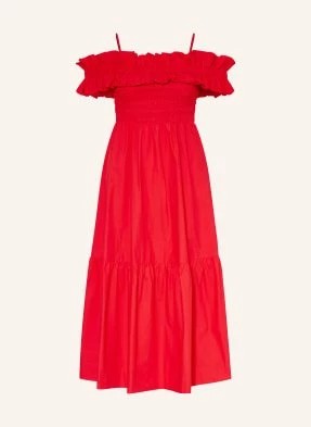 Zdjęcie produktu Ganni Sukienka Z Odkrytymi Ramionami rot