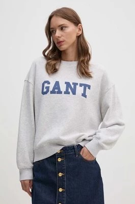 Zdjęcie produktu Gant bluza bawełniana damska kolor szary z nadrukiem 4200488