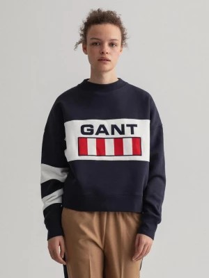 Zdjęcie produktu GANT damska bluza z okrągłym dekoltem logo w stylu retro