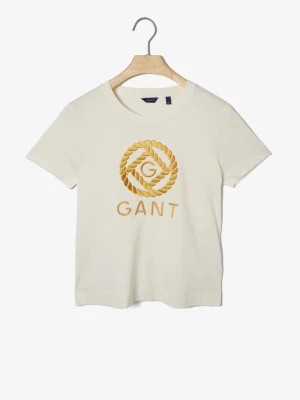 Zdjęcie produktu GANT Damski t-shirt z motywem Rope Icon i krótkim rękawem