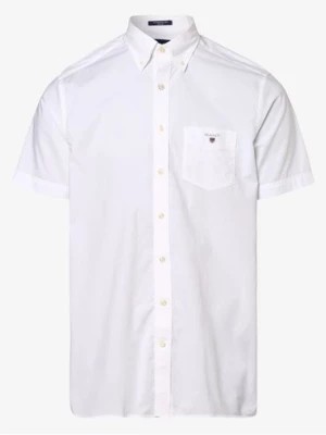 Zdjęcie produktu Gant Koszula męska Mężczyźni Regular Fit Bawełna biały jednolity button down,