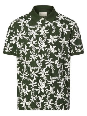 Zdjęcie produktu Gant Męska koszulka polo Mężczyźni Bawełna zielony|biały wzorzysty,