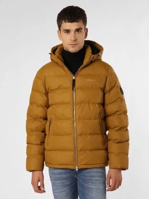 Zdjęcie produktu Gant Męska kurtka pikowana Mężczyźni Sztuczne włókno brązowy|żółty jednolity,