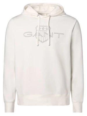 Zdjęcie produktu Gant Męski sweter z kapturem Mężczyźni biały nadruk,