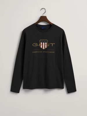 Zdjęcie produktu GANT męski T-shirt z długim rękawem i motywem Archive Shield