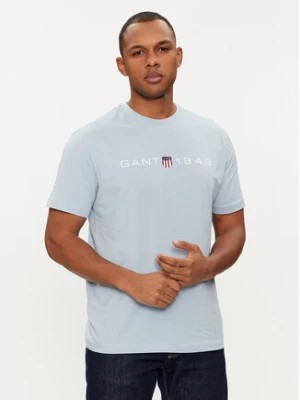 Zdjęcie produktu Gant T-Shirt Graphic 2003242 Błękitny Regular Fit