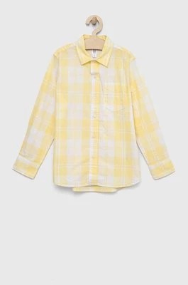 Zdjęcie produktu GAP koszula bawełniana dziecięca kolor żółty