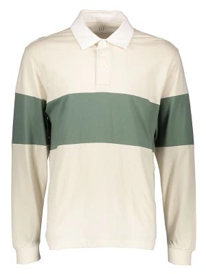 Zdjęcie produktu GAP Koszulka polo w kolorze oliwkowo-kremowym rozmiar: M