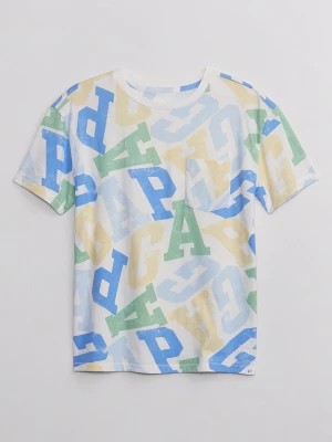 Zdjęcie produktu GAP Koszulka w kolorze białym ze wzorem rozmiar: 164/170