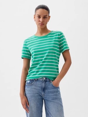 Zdjęcie produktu GAP Koszulka w kolorze zielono-białym rozmiar: XL