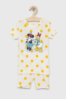 Zdjęcie produktu GAP piżama bawełniana dziecięca x Disney kolor żółty wzorzysta