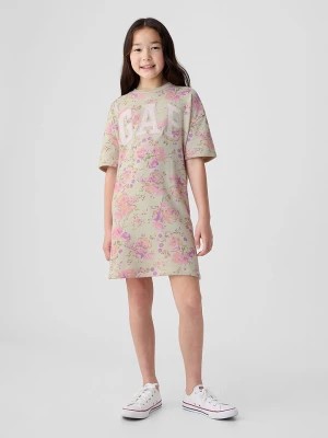Zdjęcie produktu GAP Sukienka w kolorze kremowo-fioletowym rozmiar: 110