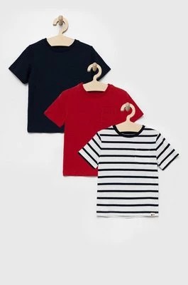 Zdjęcie produktu GAP t-shirt bawełniany dziecięcy (3-pack) gładki
