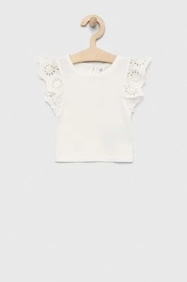 Zdjęcie produktu GAP t-shirt bawełniany dziecięcy kolor biały