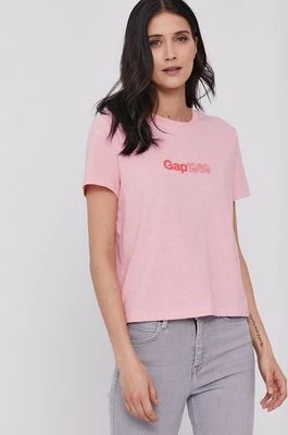 Zdjęcie produktu GAP T-shirt damski kolor różowy