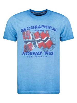 Zdjęcie produktu Geographical Norway Koszulka "Japoral" w kolorze błękitnym rozmiar: XL