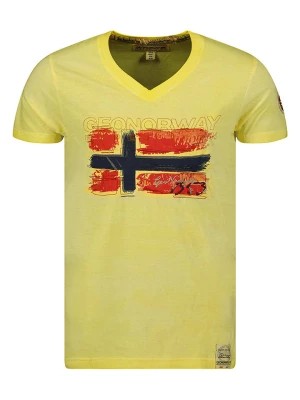 Zdjęcie produktu Geographical Norway Koszulka "Joasis" w kolorze żółtym rozmiar: L