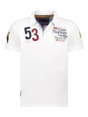 Zdjęcie produktu Geographical Norway Koszulka polo "Kelan" w kolorze białym rozmiar: M