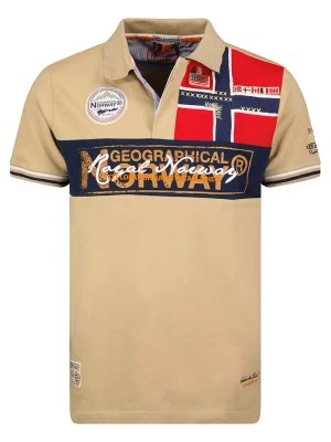 Zdjęcie produktu Geographical Norway Koszulka polo "Kidney" w kolorze beżowym rozmiar: M