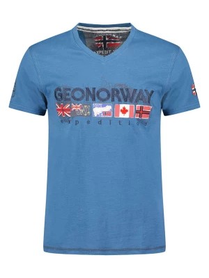 Zdjęcie produktu Geographical Norway Koszulka w kolorze niebieskim rozmiar: L