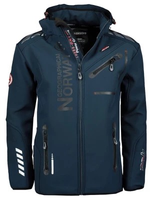 Zdjęcie produktu Geographical Norway Kurtka softshellowa "Royaute" w kolorze granatowym rozmiar: S