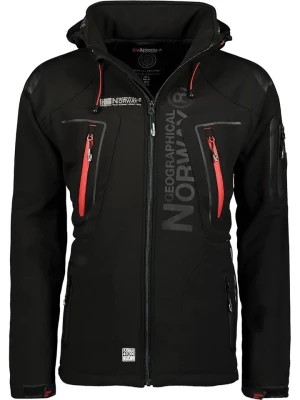 Zdjęcie produktu Geographical Norway Kurtka softshellowa "Techno" w kolorze czarnym rozmiar: M