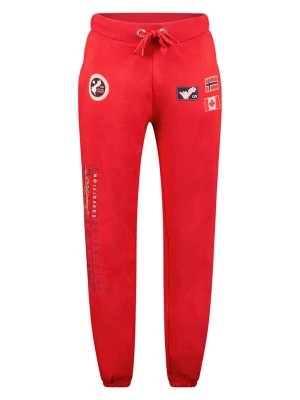 Zdjęcie produktu Geographical Norway Spodnie dresowe "Madock" w kolorze czerwonym rozmiar: M