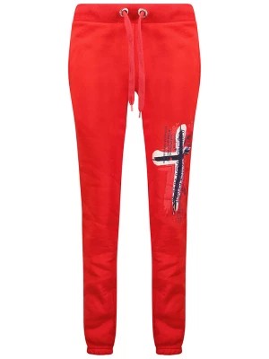 Zdjęcie produktu Geographical Norway Spodnie dresowe "Matuvu" w kolorze czerwonym rozmiar: M