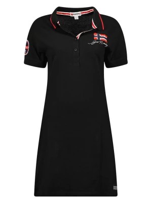 Zdjęcie produktu Geographical Norway Sukienka polo w kolorze czarnym rozmiar: L