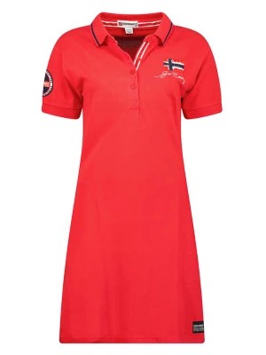 Zdjęcie produktu Geographical Norway Sukienka polo w kolorze czerwonym rozmiar: M