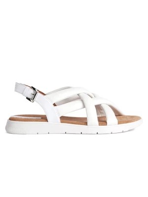 Zdjęcie produktu Geox Skórzane sandały "Dandra" w kolorze białym rozmiar: 41