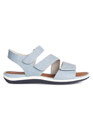 Zdjęcie produktu Geox Skórzane sandały "Sandalvega" w kolorze błękitnym rozmiar: 37