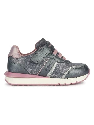 Zdjęcie produktu Geox Skórzane sneakersy "Fastics" w kolorze szaro-jasnoróżowym rozmiar: 34