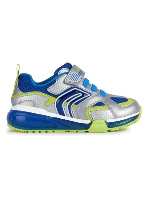 Zdjęcie produktu Geox Sneakersy "Bayonyc" w kolorze srebrno-niebieskim rozmiar: 26