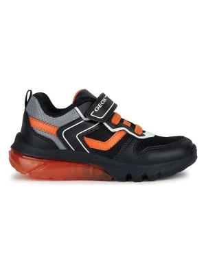 Zdjęcie produktu Geox Sneakersy "Ciberdron" w kolorze czarno-pomarańczowym rozmiar: 27